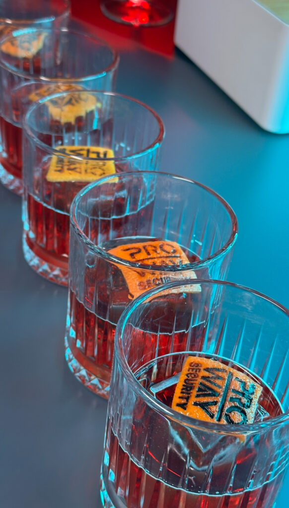 Печать на цедре бренда от выездного бара "BS"